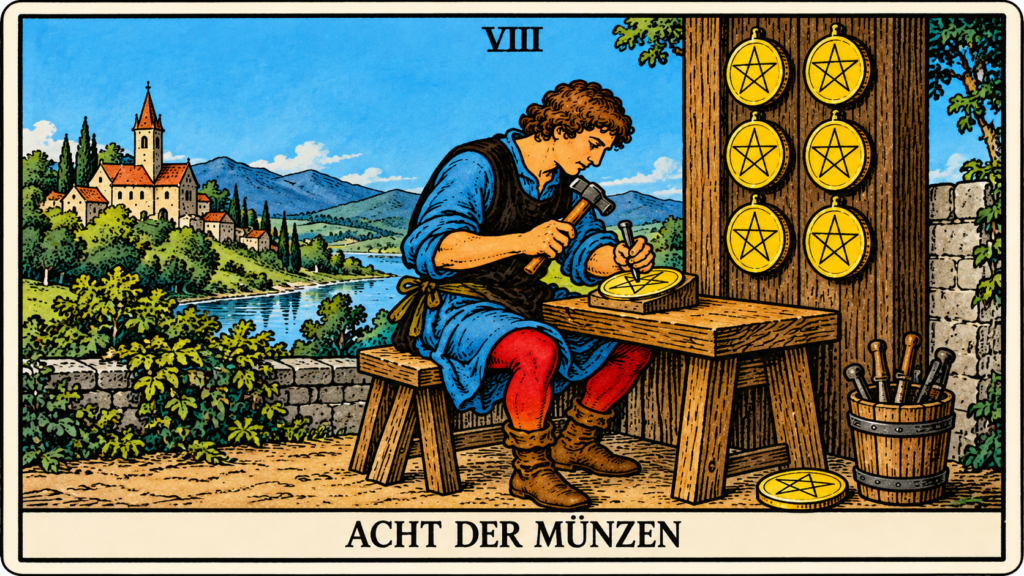 8 Münzen
